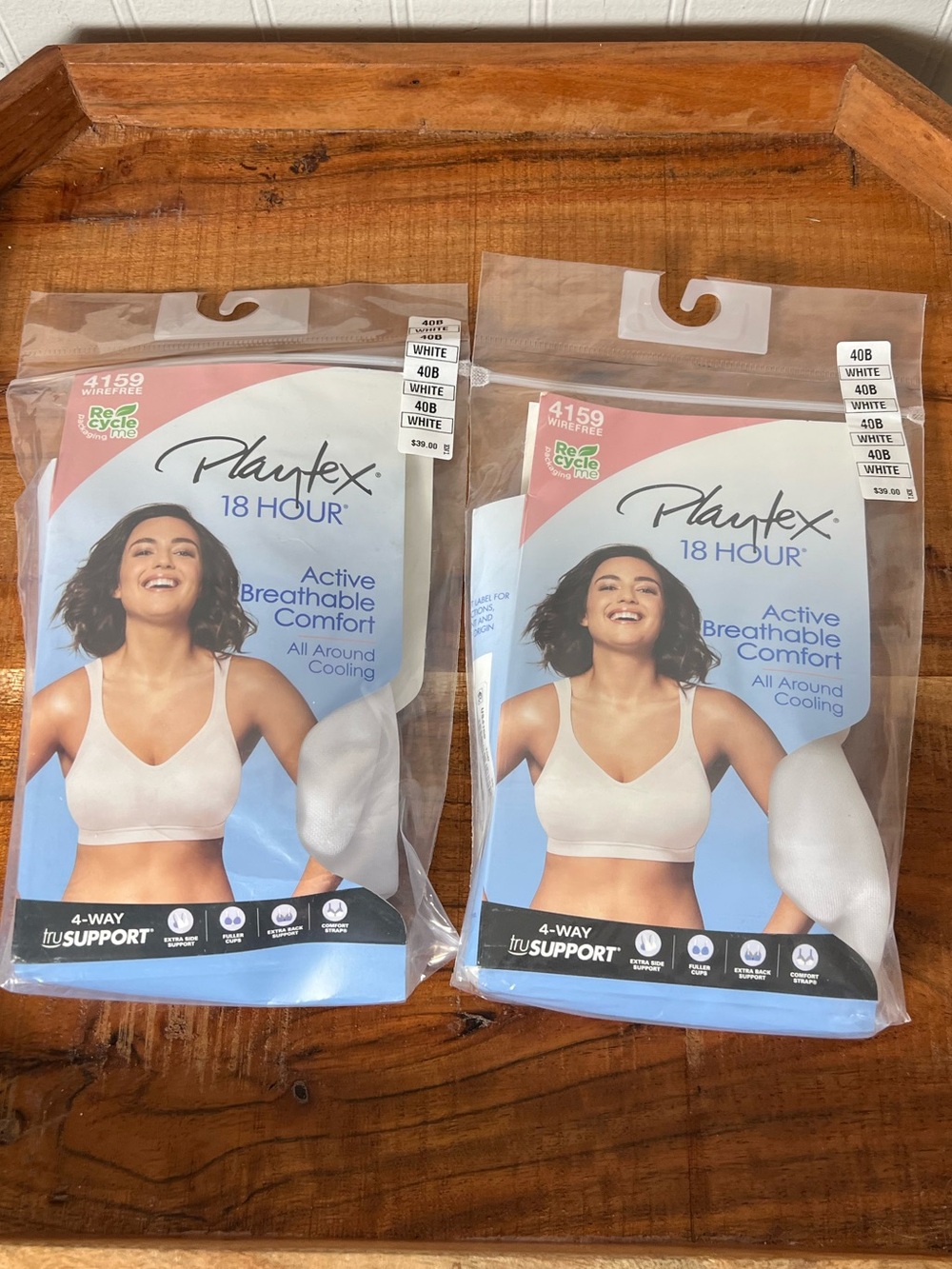Playtex 4159 18 hour Active Breathable Comfort Bra 40B